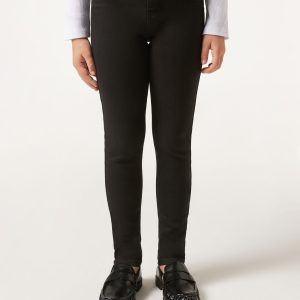 Girls’ Soft Touch Denim Cropped Skinny Leggings