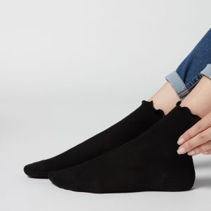 Ribbed Cotton Ankle Socks