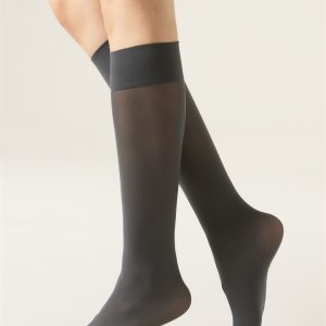 30 Denier Semi Opaque Microfiber Knee-Highs