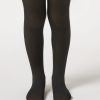 Girls Sheer Illusion Thermal Tights