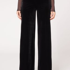 Velvet Palazzo Pants
